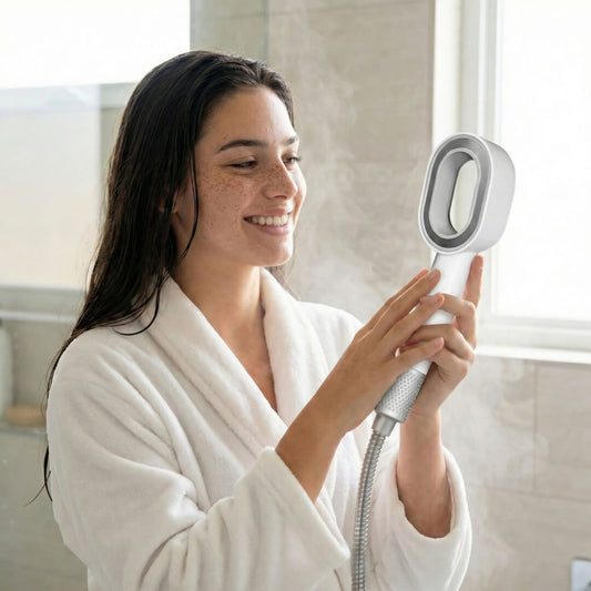 FLOW - ראש מקלחת עם מסנן למקלחת בריאה